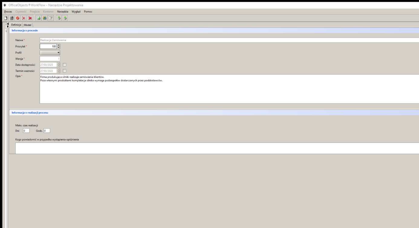 OfficeObjects®WorkFlow - Narzędzie Projektowania