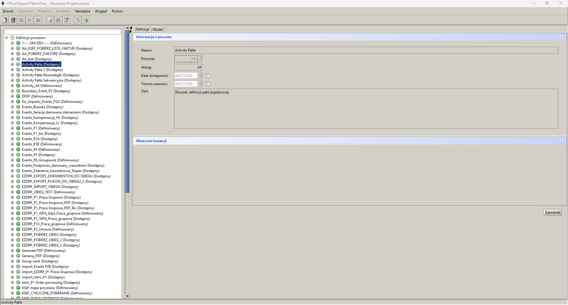 OfficeObjects®WorkFlow - Narzędzie Projektowania