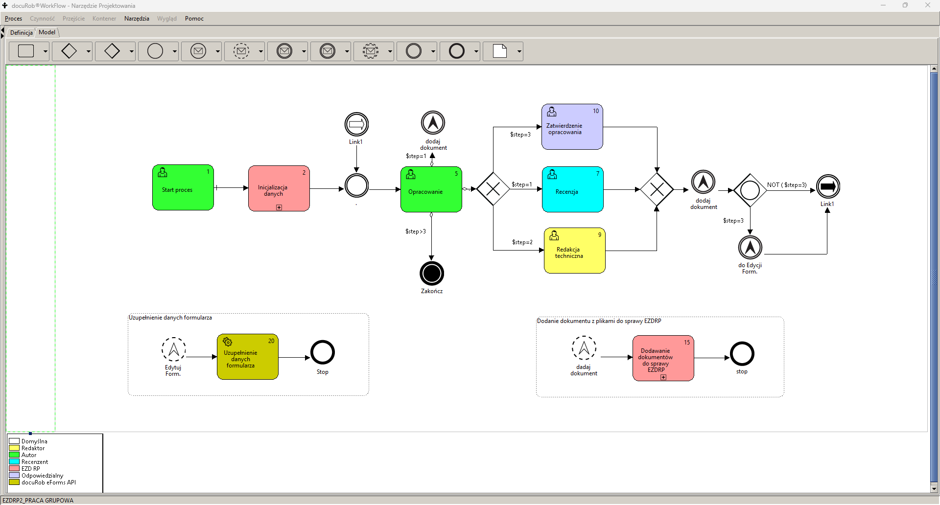 docuRob®WorkFlow - Narzędzie Projektowania