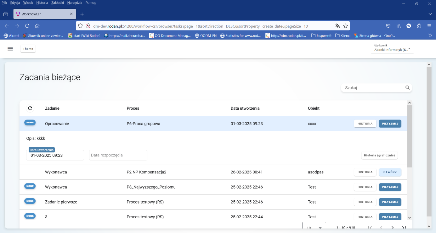 WorkflowCsr — Mozilla Firefox