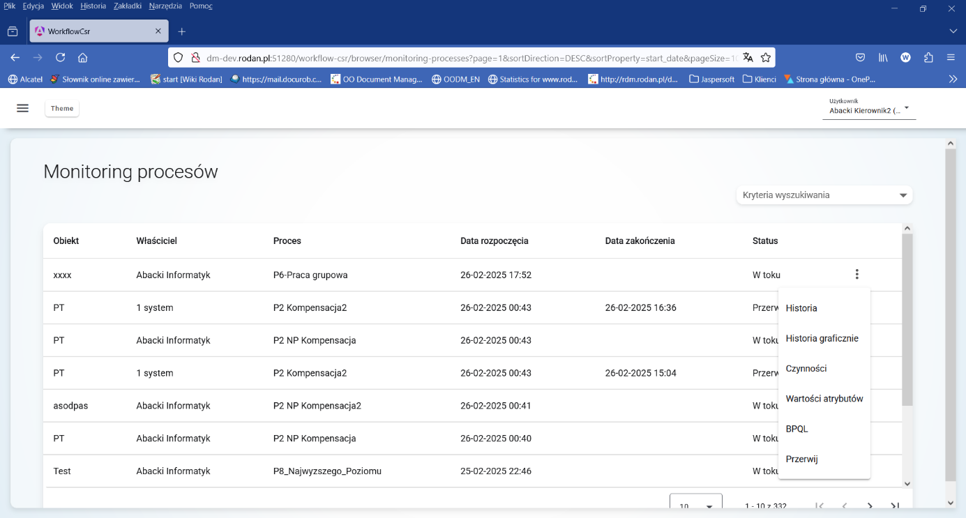 WorkflowCsr — Mozilla Firefox