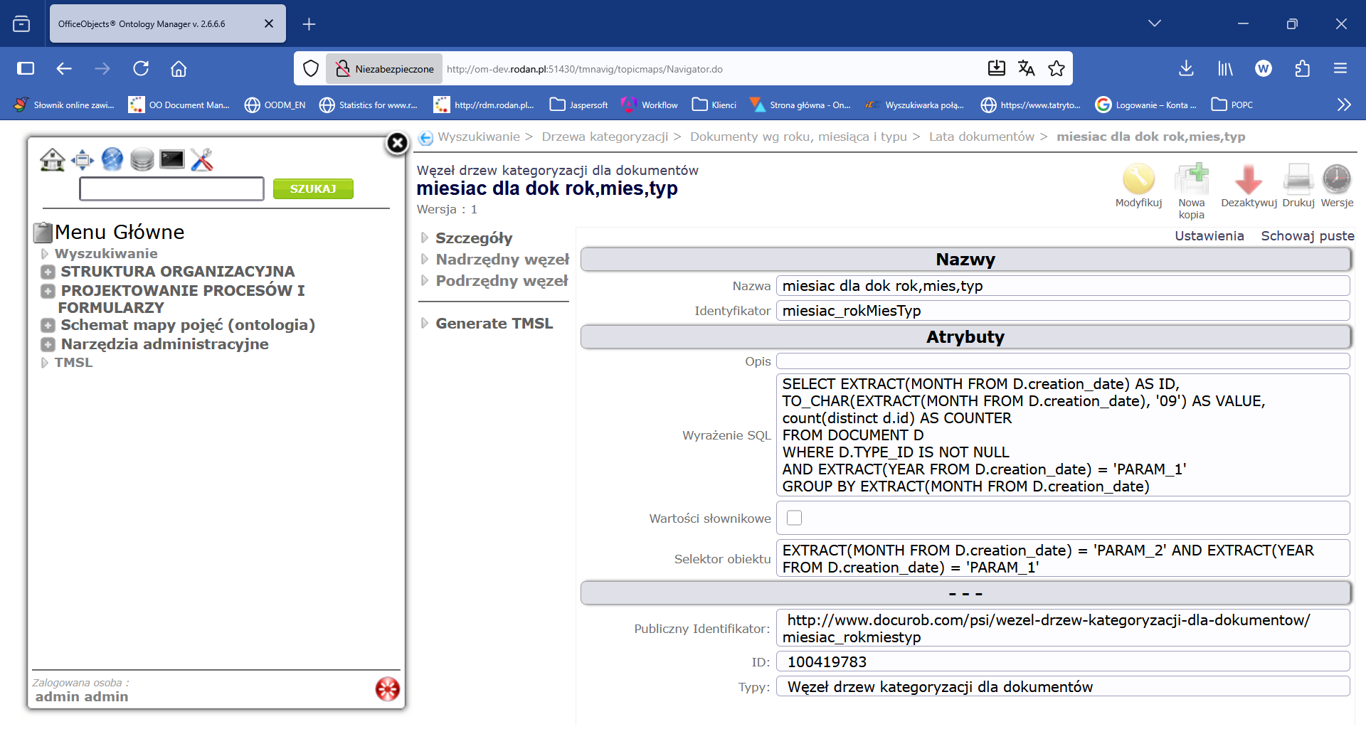 OfficeObjects® Ontology Manager v. 2.6.6.6 — Mozilla Firefox