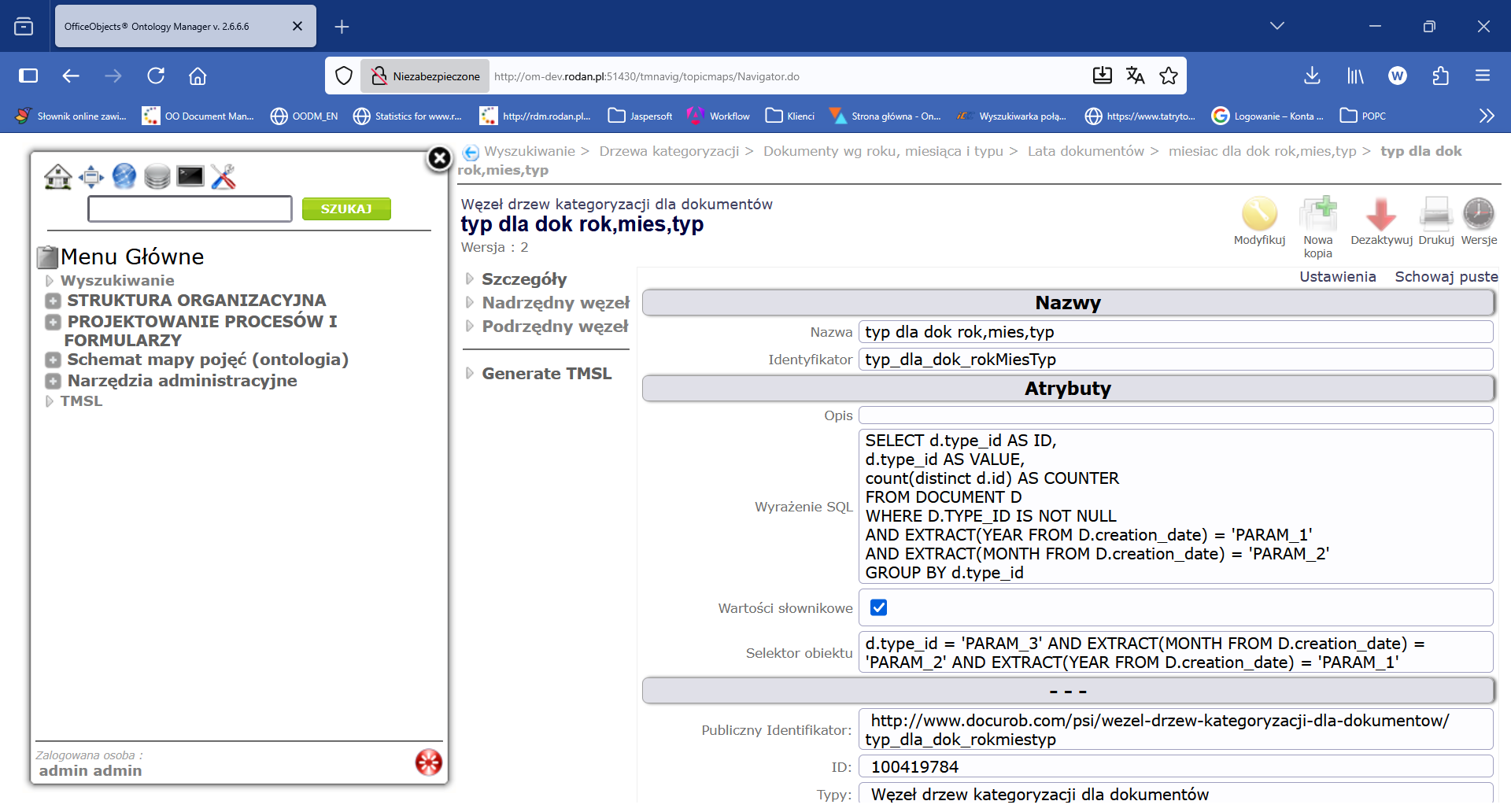 OfficeObjects® Ontology Manager v. 2.6.6.6 — Mozilla Firefox