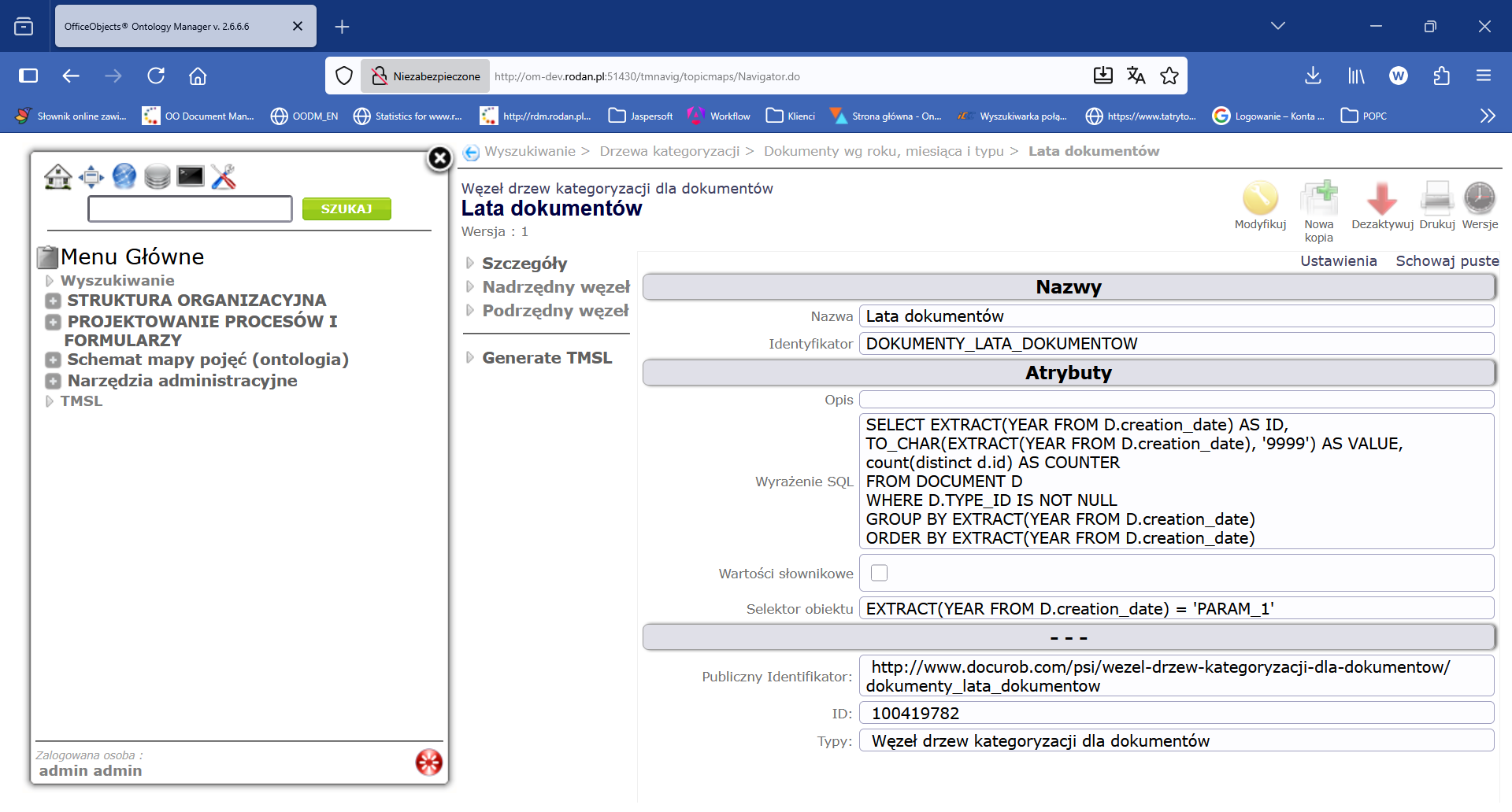 OfficeObjects® Ontology Manager v. 2.6.6.6 — Mozilla Firefox